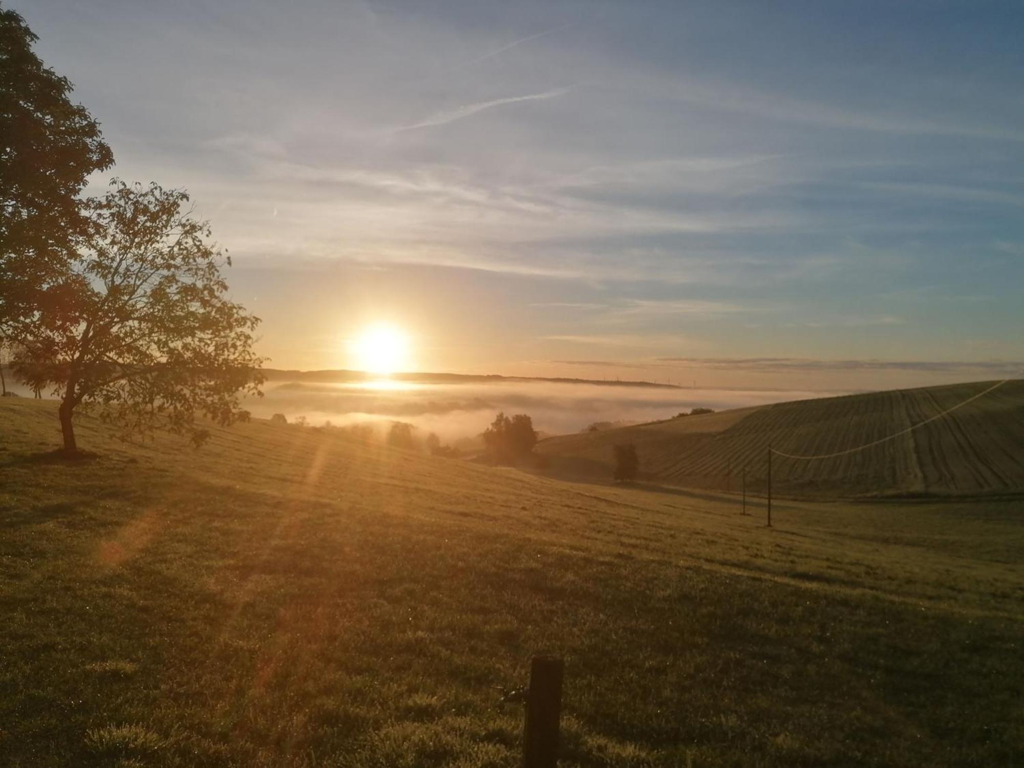 Ferienwohnung Weitblick Lasel Buitenkant foto